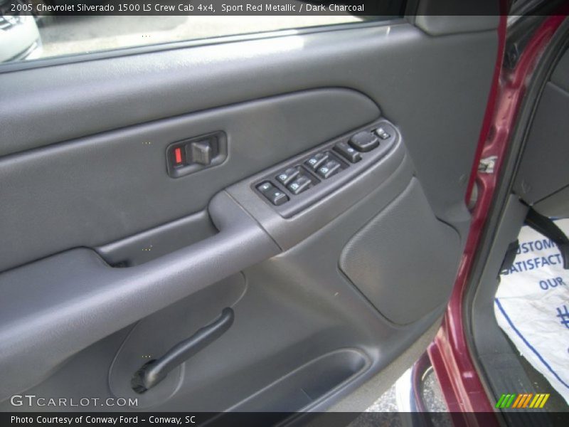 Sport Red Metallic / Dark Charcoal 2005 Chevrolet Silverado 1500 LS Crew Cab 4x4