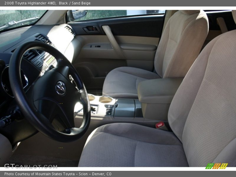 Black / Sand Beige 2008 Toyota Highlander 4WD