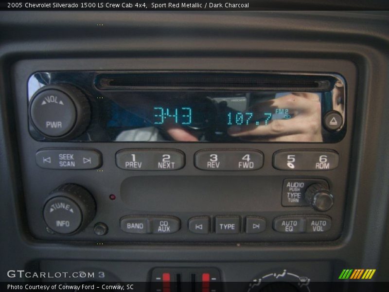 Sport Red Metallic / Dark Charcoal 2005 Chevrolet Silverado 1500 LS Crew Cab 4x4