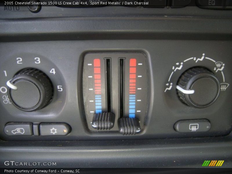 Sport Red Metallic / Dark Charcoal 2005 Chevrolet Silverado 1500 LS Crew Cab 4x4