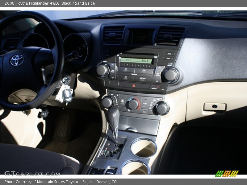 Black / Sand Beige 2008 Toyota Highlander 4WD