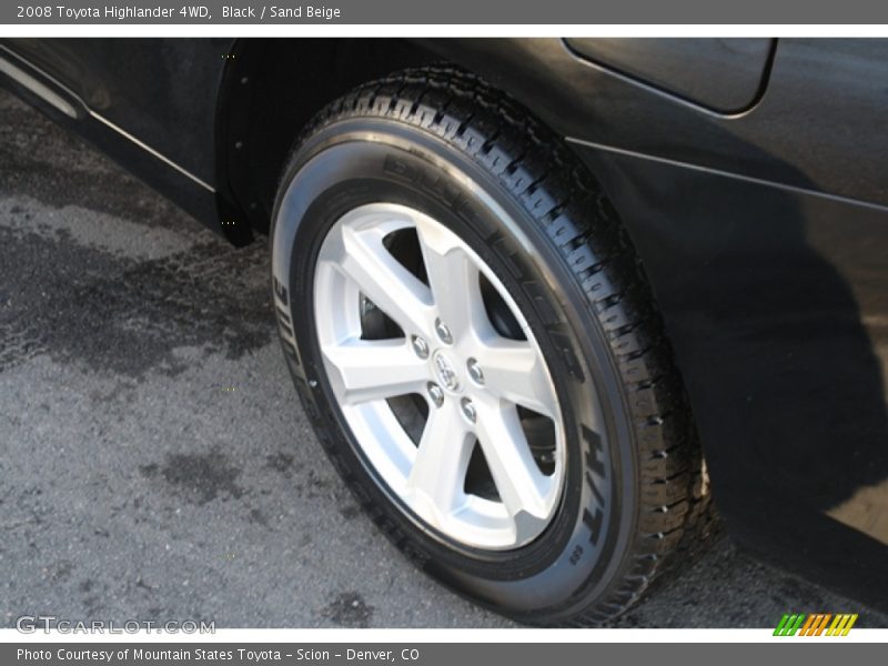Black / Sand Beige 2008 Toyota Highlander 4WD