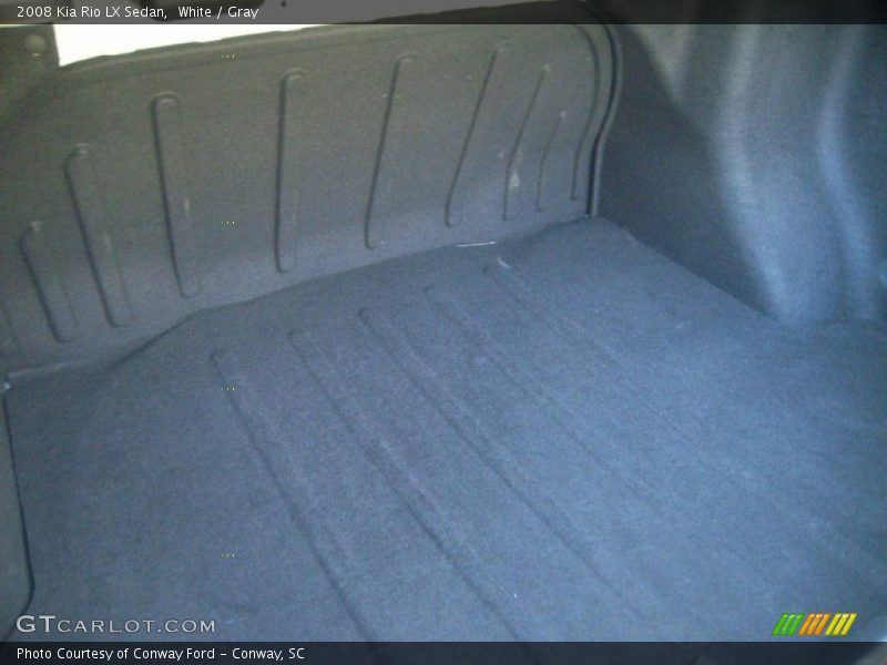 White / Gray 2008 Kia Rio LX Sedan