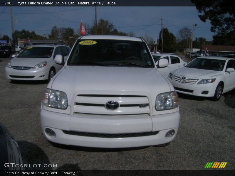 Natural White / Taupe 2005 Toyota Tundra Limited Double Cab