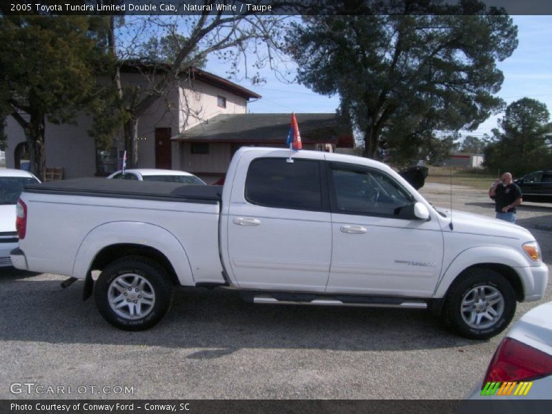 Natural White / Taupe 2005 Toyota Tundra Limited Double Cab