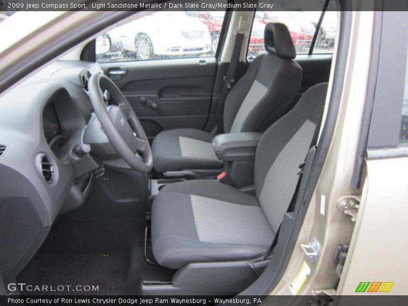 Light Sandstone Metallic / Dark Slate Gray/Medium Slate Gray 2009 Jeep Compass Sport
