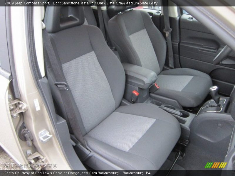 Light Sandstone Metallic / Dark Slate Gray/Medium Slate Gray 2009 Jeep Compass Sport