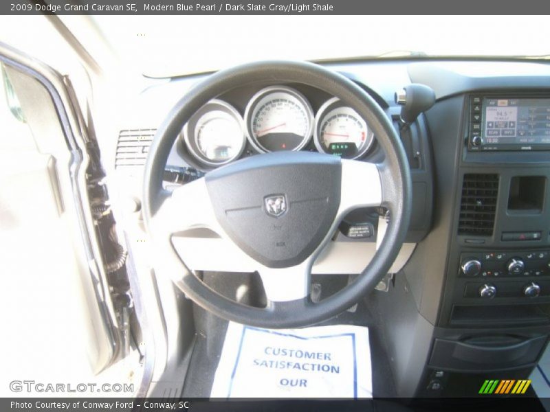 Modern Blue Pearl / Dark Slate Gray/Light Shale 2009 Dodge Grand Caravan SE