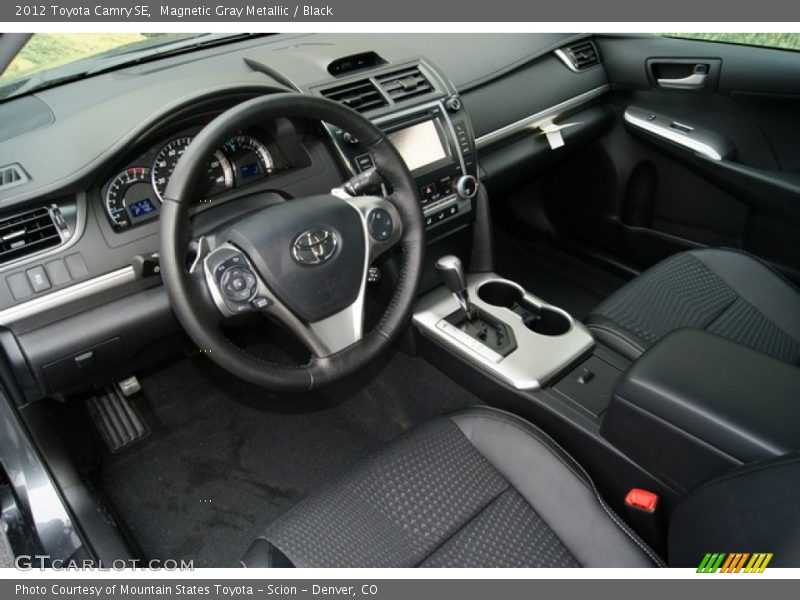 Magnetic Gray Metallic / Black 2012 Toyota Camry SE