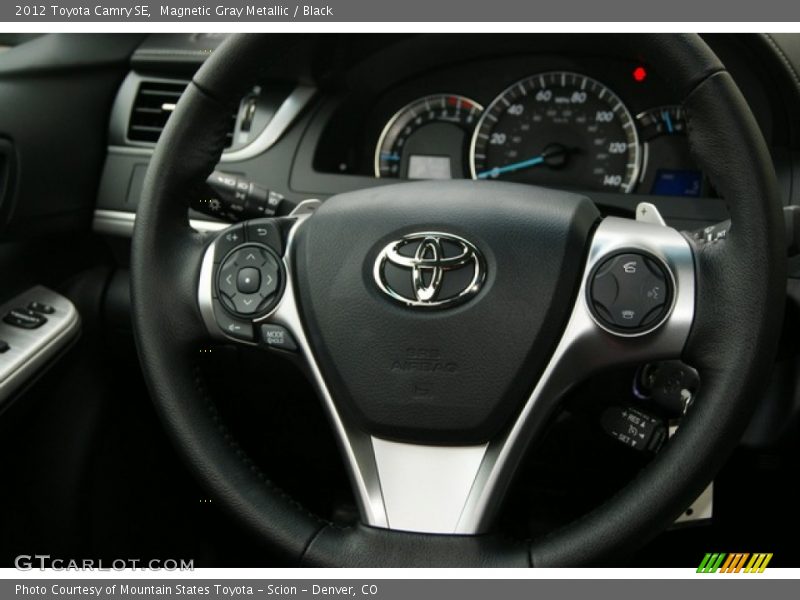Magnetic Gray Metallic / Black 2012 Toyota Camry SE
