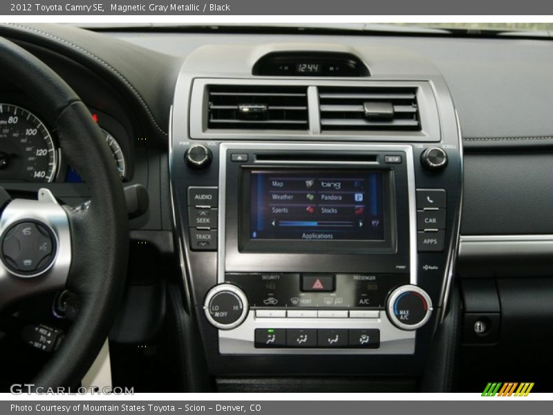 Magnetic Gray Metallic / Black 2012 Toyota Camry SE