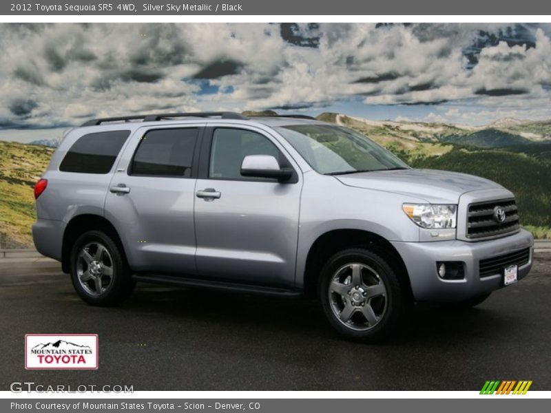 Silver Sky Metallic / Black 2012 Toyota Sequoia SR5 4WD