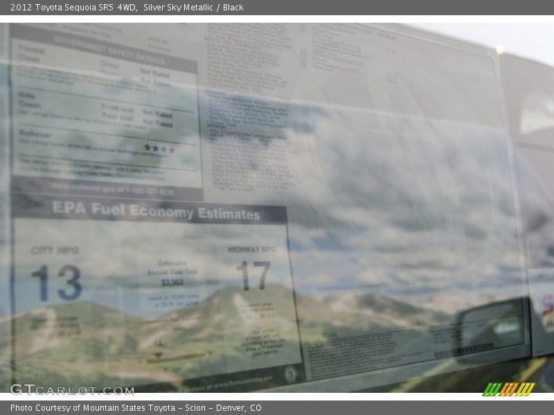 Silver Sky Metallic / Black 2012 Toyota Sequoia SR5 4WD
