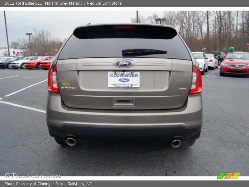 Mineral Grey Metallic / Medium Light Stone 2012 Ford Edge SEL