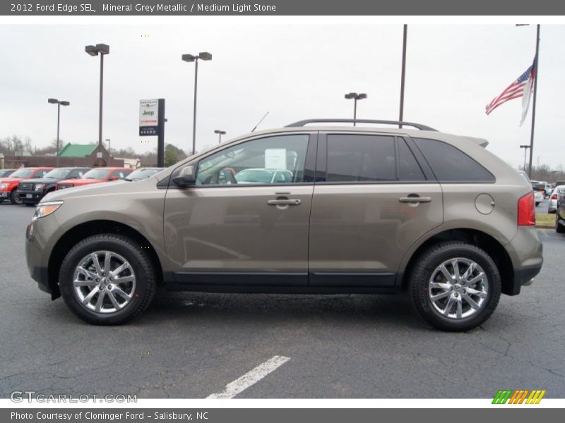 Mineral Grey Metallic / Medium Light Stone 2012 Ford Edge SEL