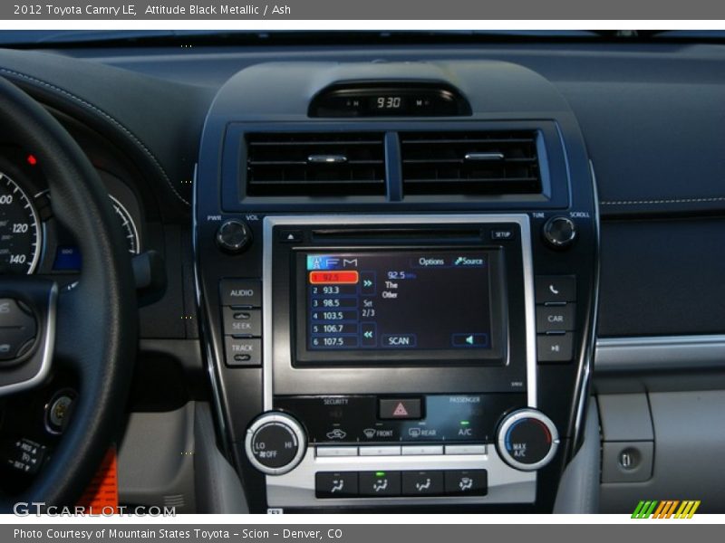 Attitude Black Metallic / Ash 2012 Toyota Camry LE