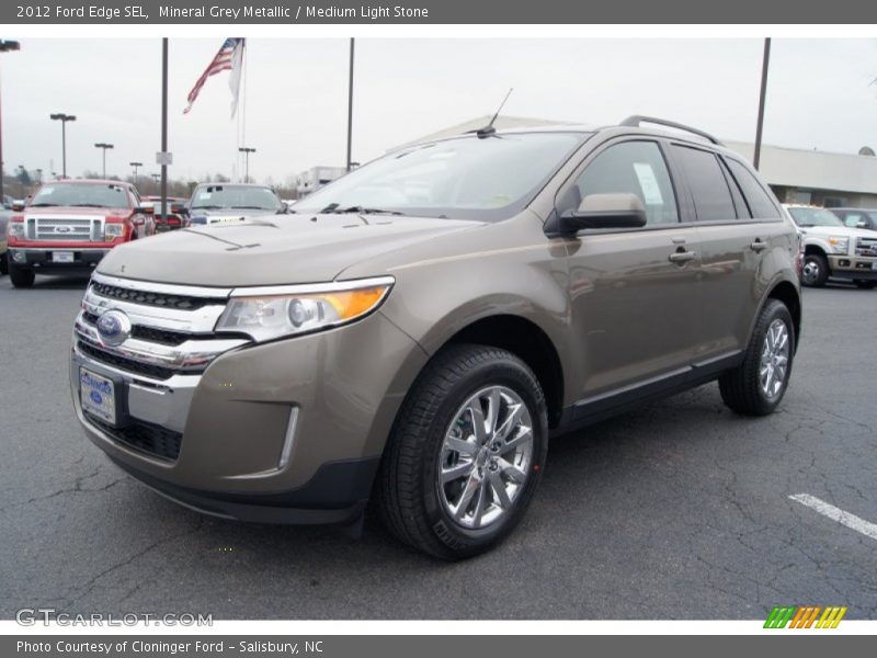 Mineral Grey Metallic / Medium Light Stone 2012 Ford Edge SEL