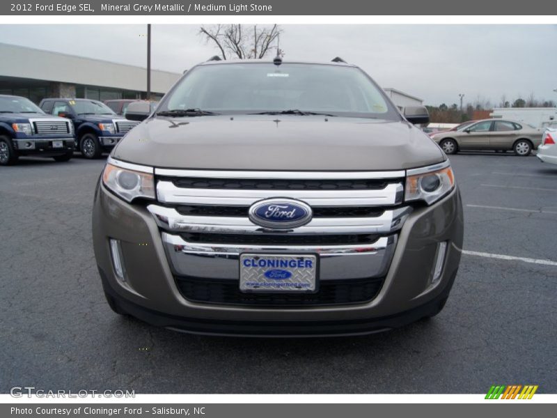 Mineral Grey Metallic / Medium Light Stone 2012 Ford Edge SEL
