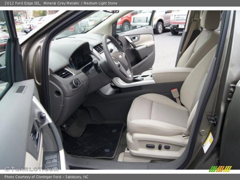 Mineral Grey Metallic / Medium Light Stone 2012 Ford Edge SEL