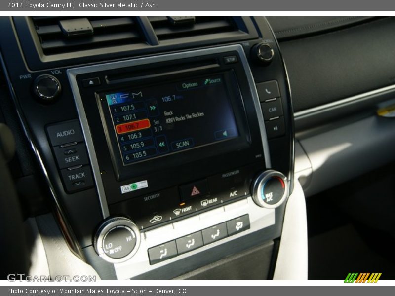 Classic Silver Metallic / Ash 2012 Toyota Camry LE