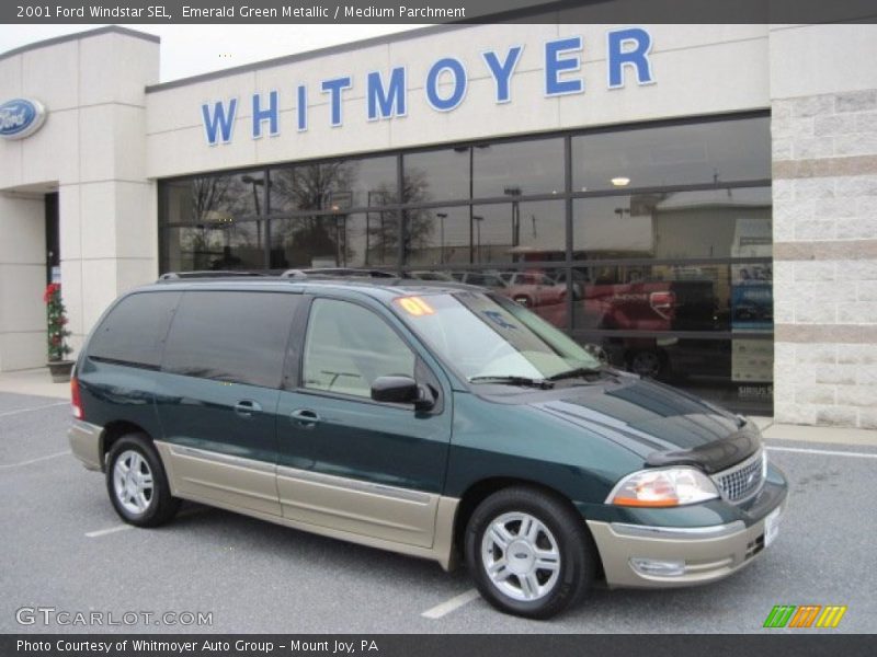 Emerald Green Metallic / Medium Parchment 2001 Ford Windstar SEL