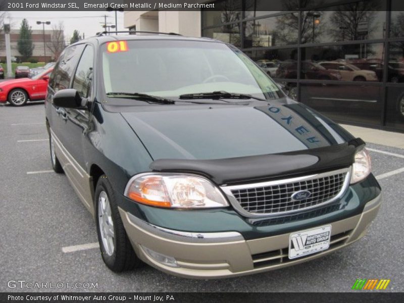 Emerald Green Metallic / Medium Parchment 2001 Ford Windstar SEL