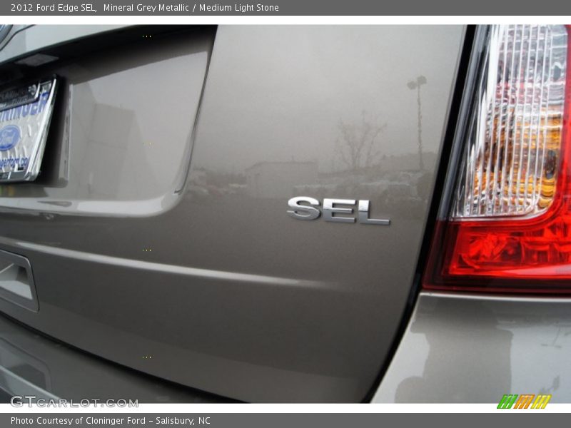 Mineral Grey Metallic / Medium Light Stone 2012 Ford Edge SEL