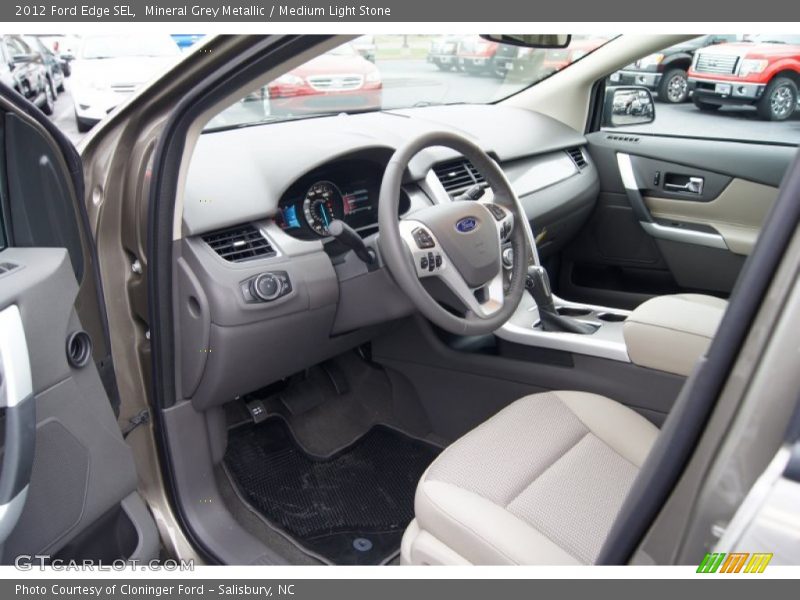 Mineral Grey Metallic / Medium Light Stone 2012 Ford Edge SEL