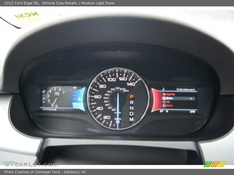 Mineral Grey Metallic / Medium Light Stone 2012 Ford Edge SEL