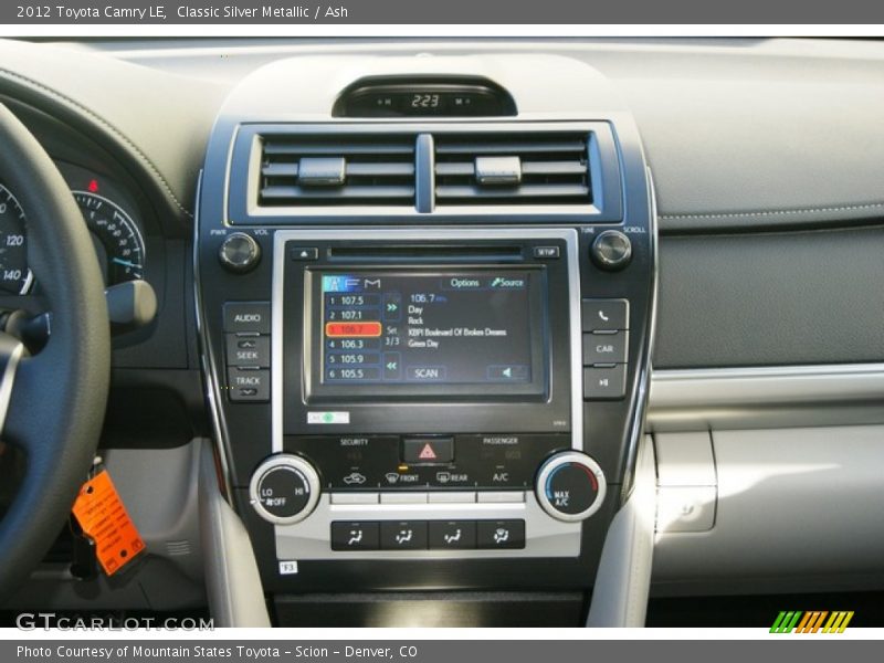 Classic Silver Metallic / Ash 2012 Toyota Camry LE