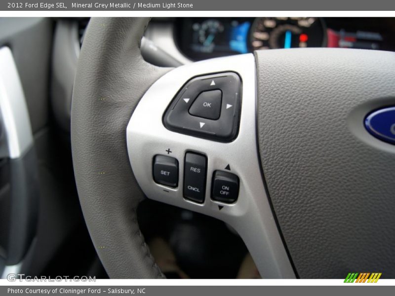 Mineral Grey Metallic / Medium Light Stone 2012 Ford Edge SEL