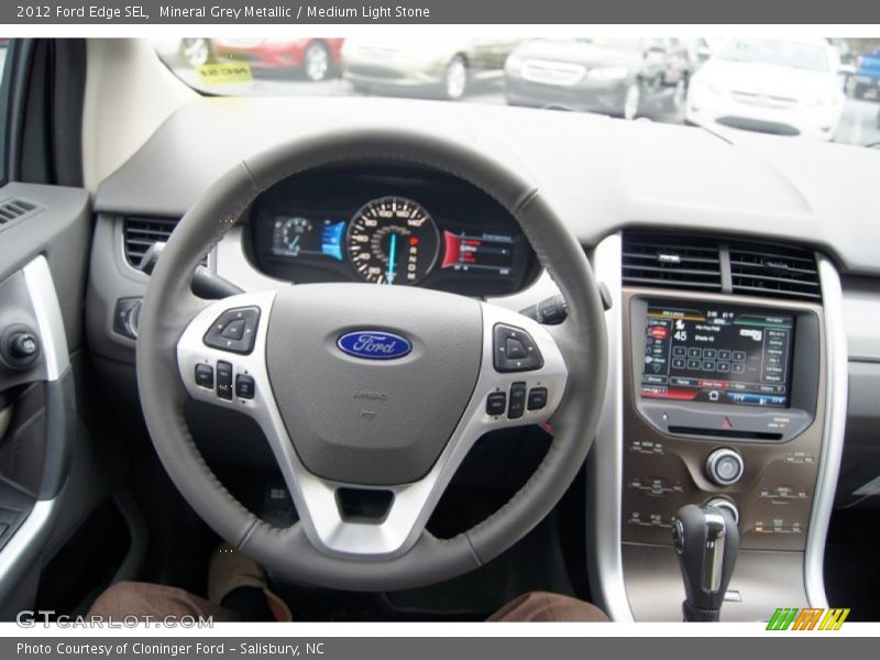 Mineral Grey Metallic / Medium Light Stone 2012 Ford Edge SEL
