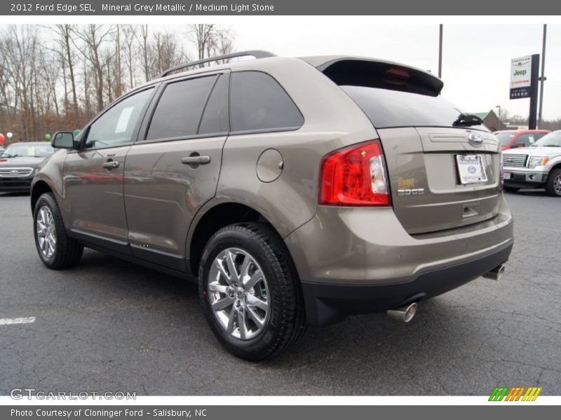 Mineral Grey Metallic / Medium Light Stone 2012 Ford Edge SEL