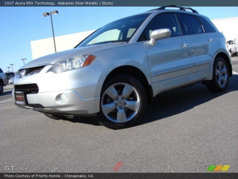 Alabaster Silver Metallic / Ebony 2007 Acura RDX Technology