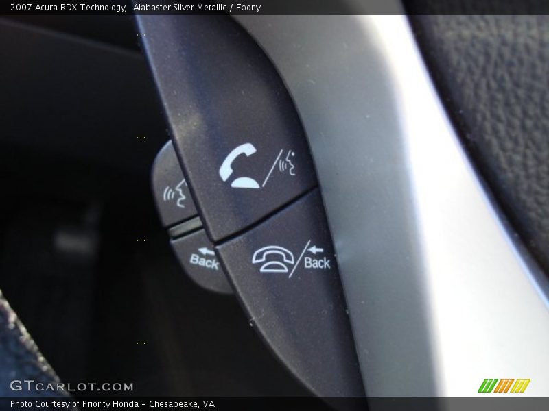 Alabaster Silver Metallic / Ebony 2007 Acura RDX Technology
