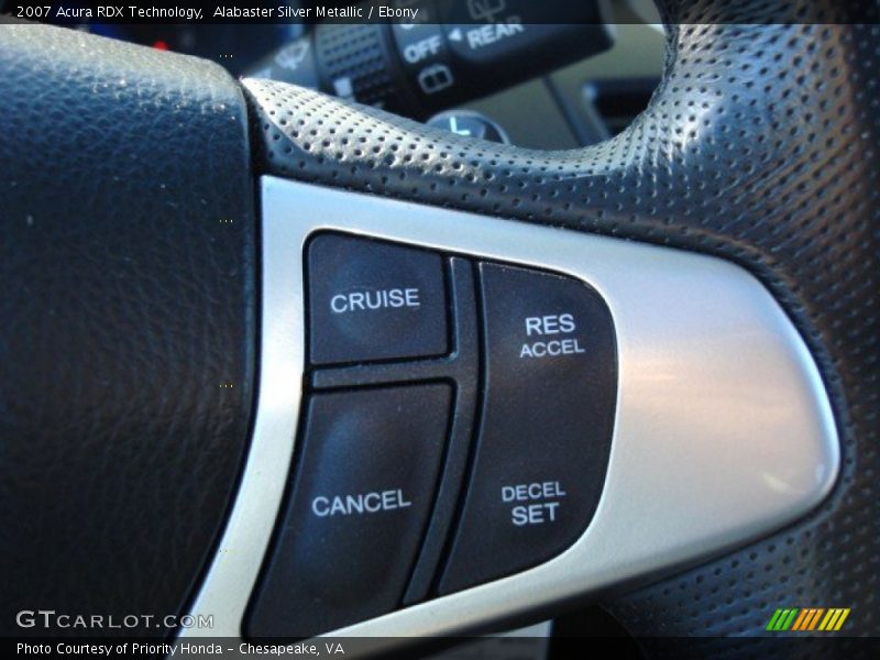 Alabaster Silver Metallic / Ebony 2007 Acura RDX Technology