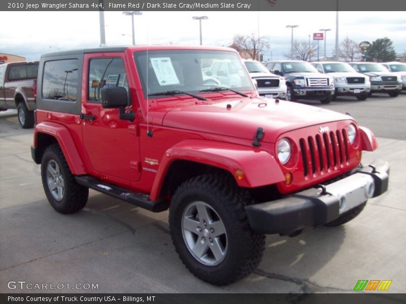 Flame Red / Dark Slate Gray/Medium Slate Gray 2010 Jeep Wrangler Sahara 4x4