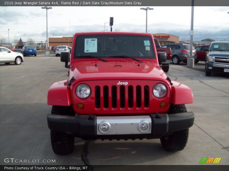 Flame Red / Dark Slate Gray/Medium Slate Gray 2010 Jeep Wrangler Sahara 4x4