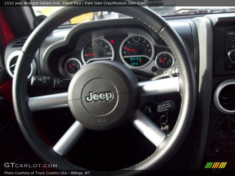 Flame Red / Dark Slate Gray/Medium Slate Gray 2010 Jeep Wrangler Sahara 4x4