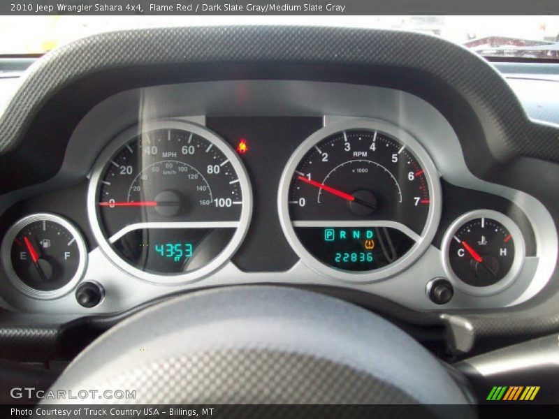 Flame Red / Dark Slate Gray/Medium Slate Gray 2010 Jeep Wrangler Sahara 4x4