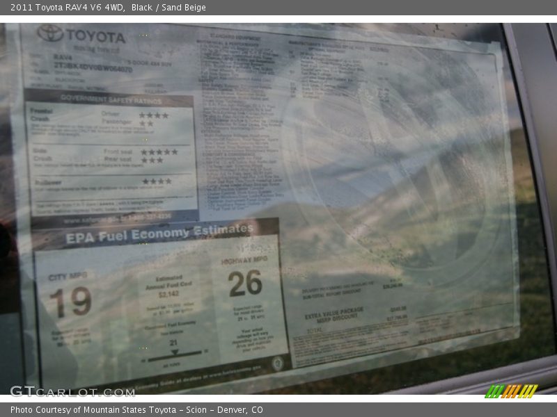 Black / Sand Beige 2011 Toyota RAV4 V6 4WD