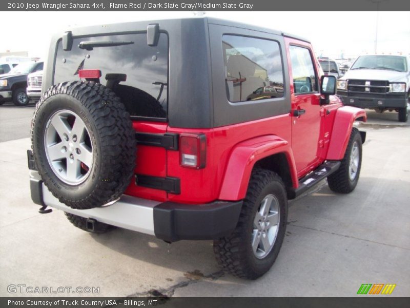 Flame Red / Dark Slate Gray/Medium Slate Gray 2010 Jeep Wrangler Sahara 4x4
