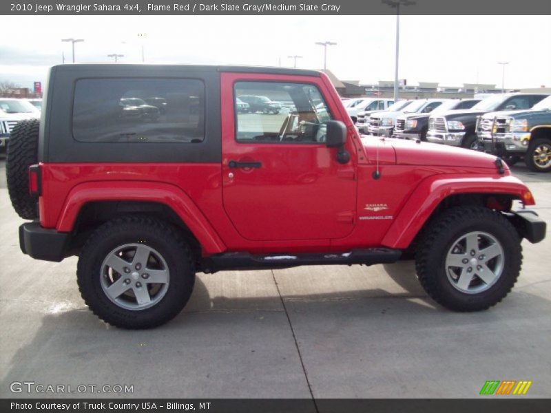 Flame Red / Dark Slate Gray/Medium Slate Gray 2010 Jeep Wrangler Sahara 4x4