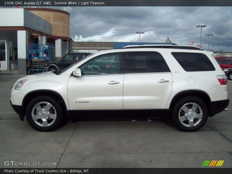 Summit White / Light Titanium 2008 GMC Acadia SLT AWD