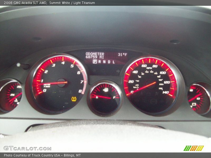 Summit White / Light Titanium 2008 GMC Acadia SLT AWD