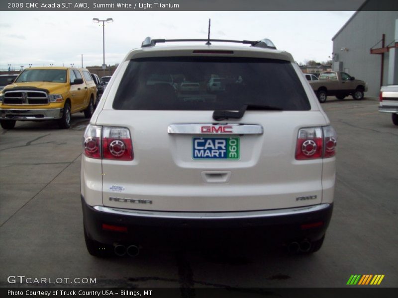 Summit White / Light Titanium 2008 GMC Acadia SLT AWD