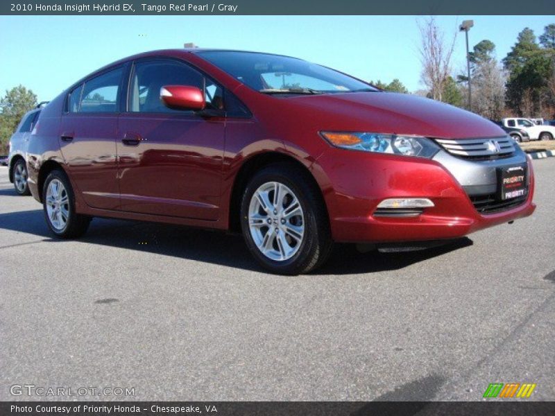 Tango Red Pearl / Gray 2010 Honda Insight Hybrid EX