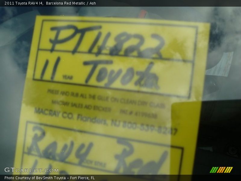 Barcelona Red Metallic / Ash 2011 Toyota RAV4 I4