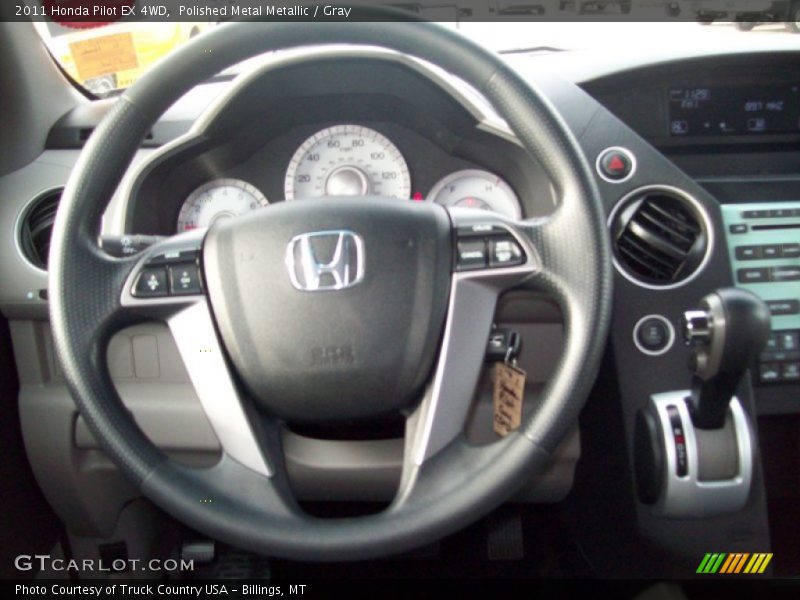 Polished Metal Metallic / Gray 2011 Honda Pilot EX 4WD