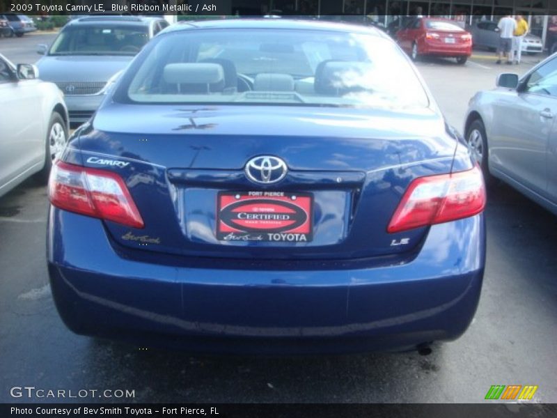 Blue Ribbon Metallic / Ash 2009 Toyota Camry LE
